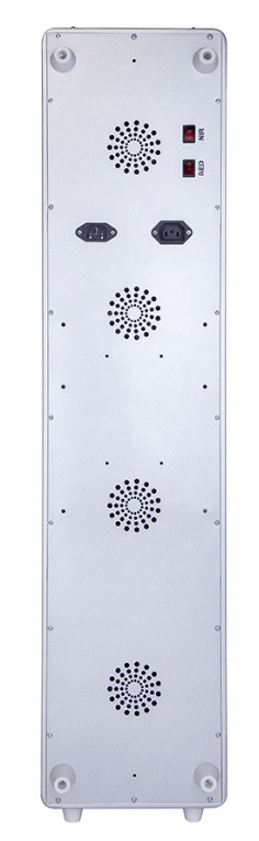 Large rectangular metal device with fans