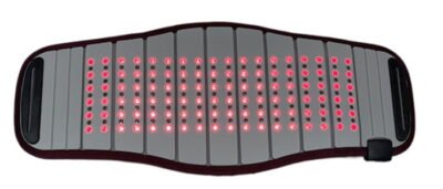 Gray pad with multiple red lights