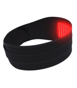 Black belt with red lights