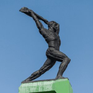 Statue of athlete