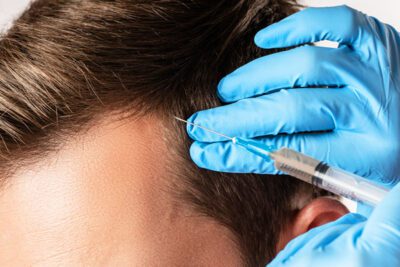 Platelet rich plasma injection for hair growth