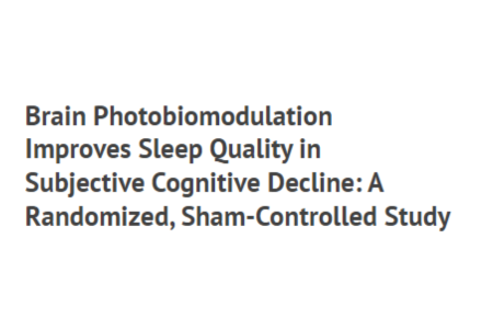 Brain Photobiomodulation Improves Sleep Quality in Subjective Cognitive Decline: A Randomized, Sham-Controlled Study
